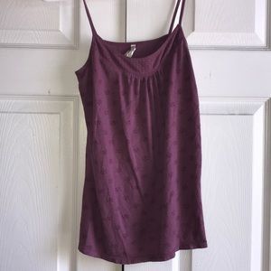 Fuchsia strapy tank top